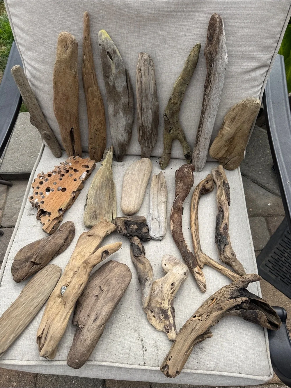 22 pcs(5lb shipped)Natural Driftwood & Beach Wood Accent Collection decor, craft